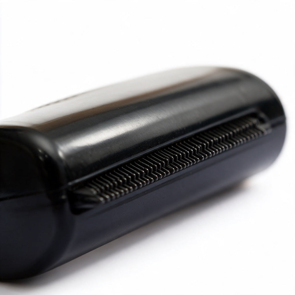 Close-up of the Pawfectly Grooming Comb's fine metal teeth for lifting loose undercoat