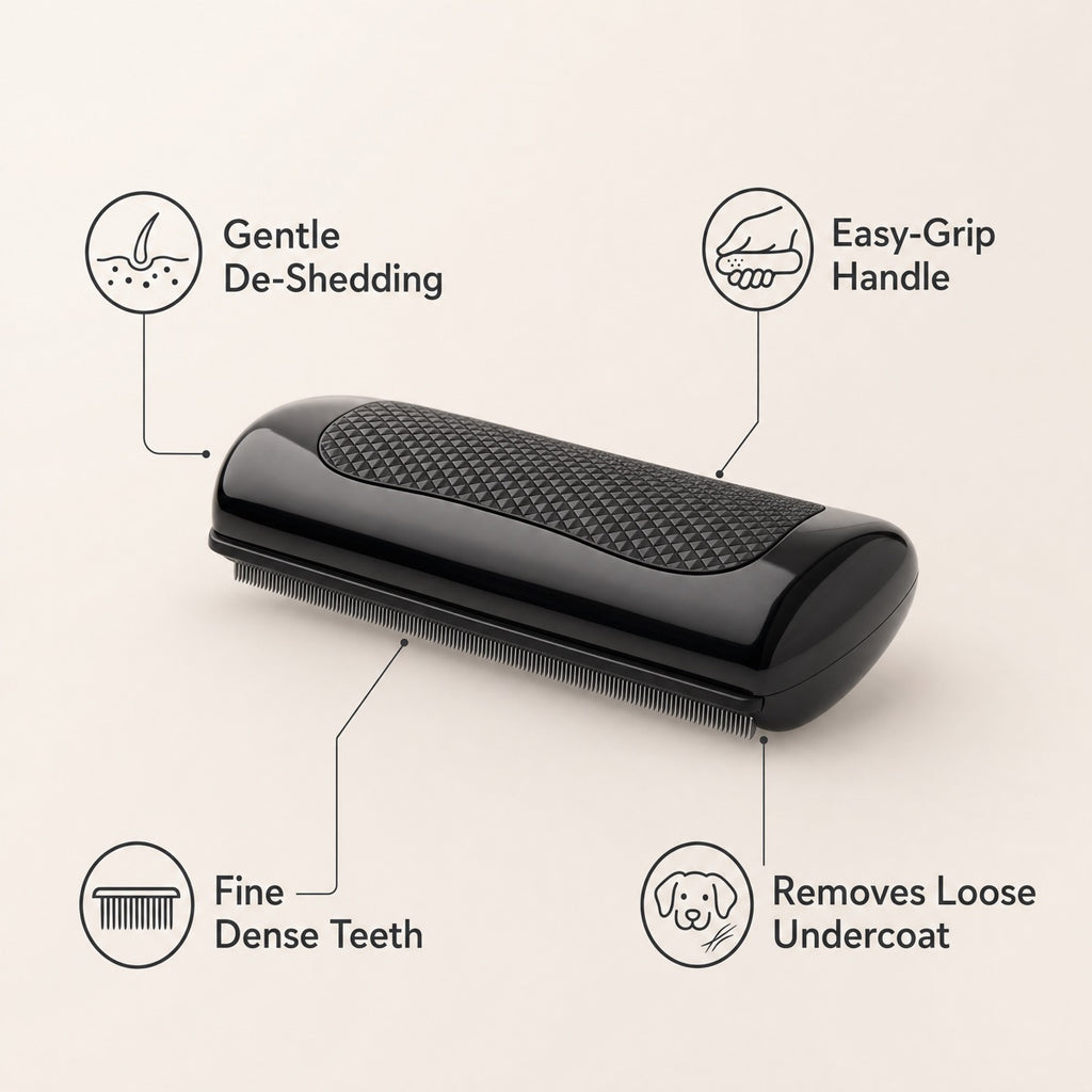Pawfectly Grooming Comb — Gentle Deshedding Tool for Dogs & Cats